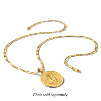 14k Polished and Satin Solid St. Michael Medal-XR2149