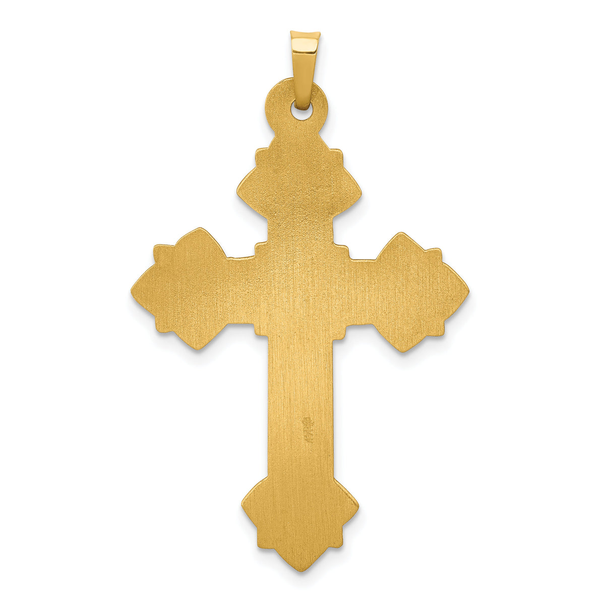 14k Hollow Cross Pendant-XR217