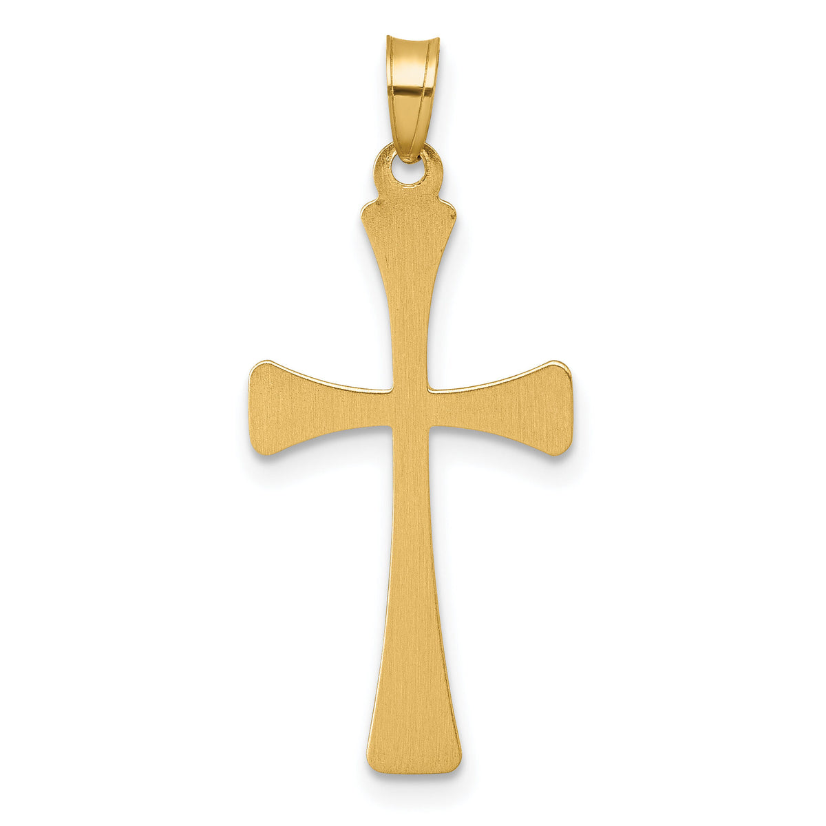 14k Polished Religious Cross Pendant-XR2170