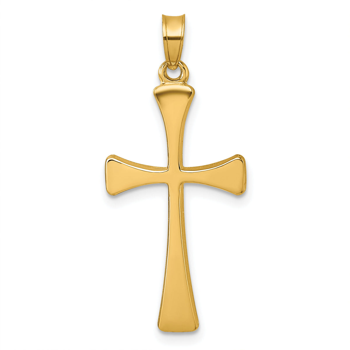 14k Polished Religious Cross Pendant-XR2170