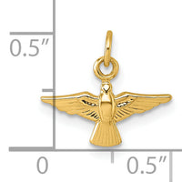 14k Polished Dove Pendant-XR2188