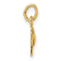 14k Polished Dove Pendant-XR2189