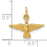 14k Polished Dove Pendant-XR2189