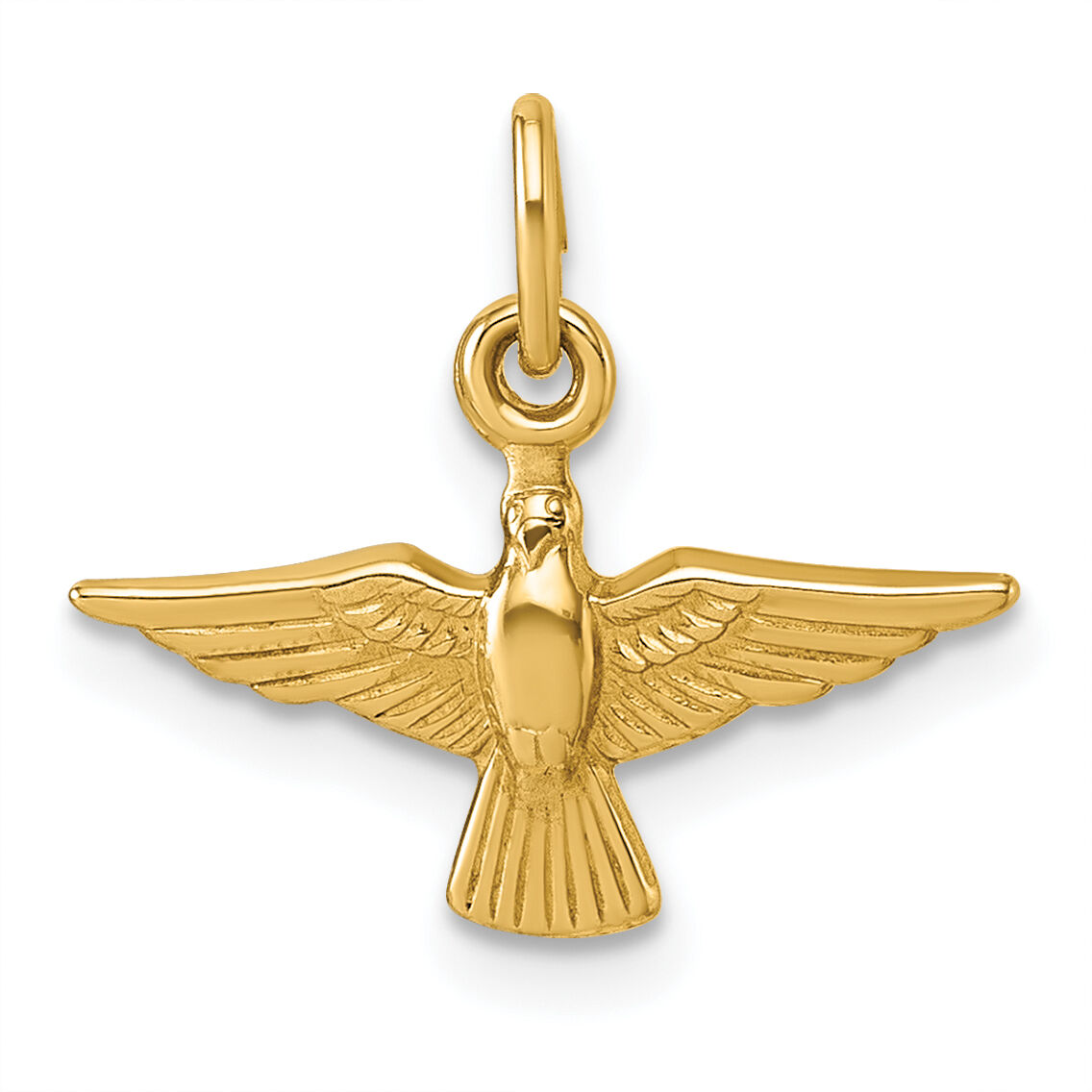 14k Polished Dove Pendant-XR2189