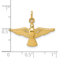 14k Polished Dove Pendant-XR2190