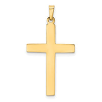 14k Hollow Cross Pendant-XR240