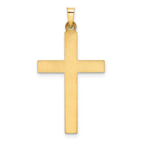 14k Hollow Cross Pendant-XR248