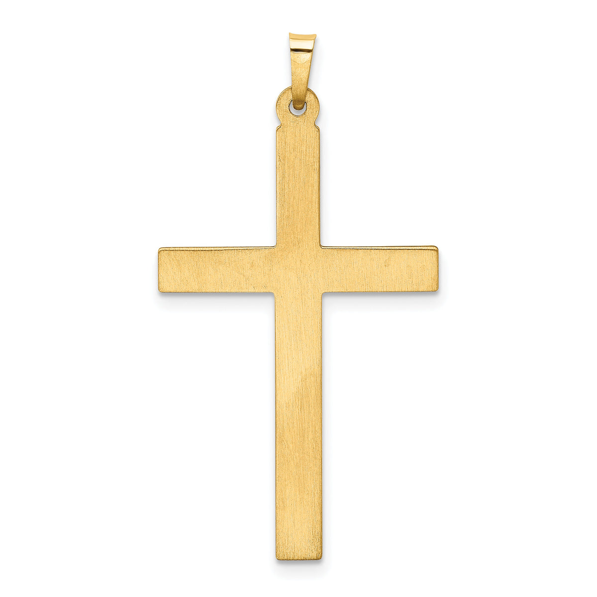 14k Hollow Cross Pendant-XR249