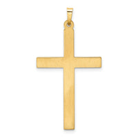 14k Hollow Cross Pendant-XR249