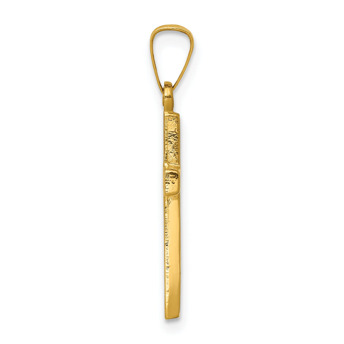 14k Small Hollow Cross Charm-XR256