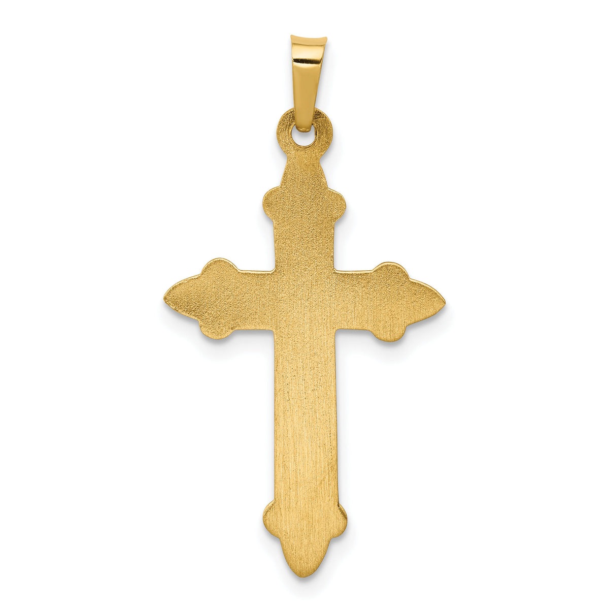 14k Fleur De Lis Cross Pendant-XR261