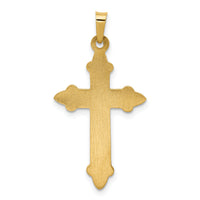 14k Fleur De Lis Cross Pendant-XR261