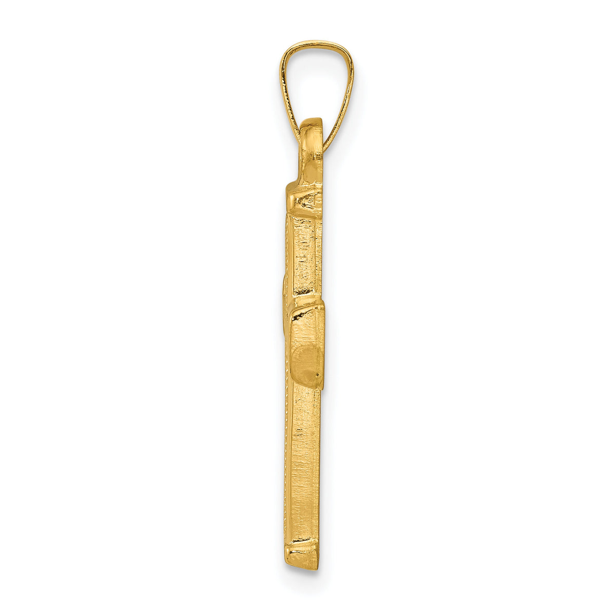 14k Hollow Latin Cross Pendant-XR276