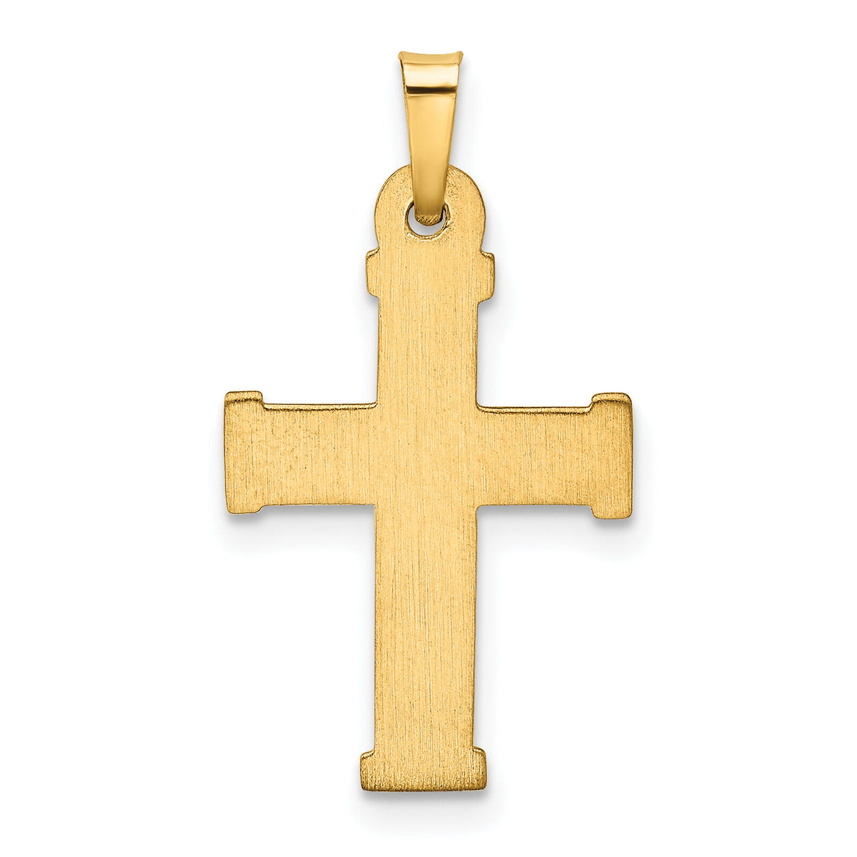 14k Hollow Latin Cross Pendant-XR276