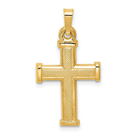 14k Hollow Latin Cross Pendant-XR276