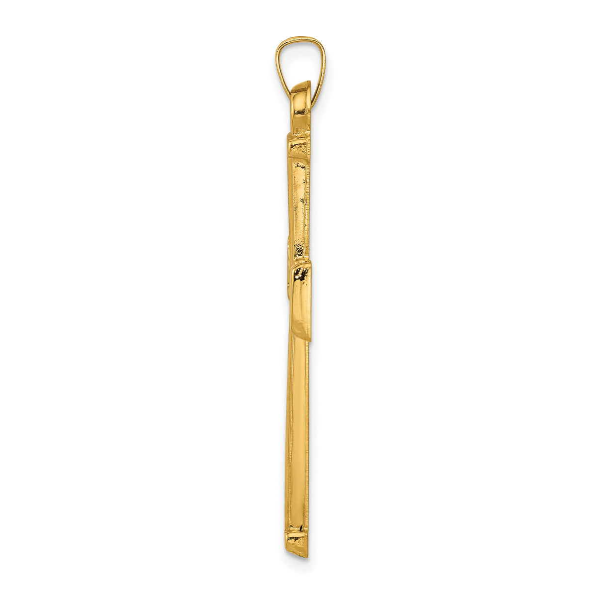 14k Hollow Latin Cross Pendant-XR277