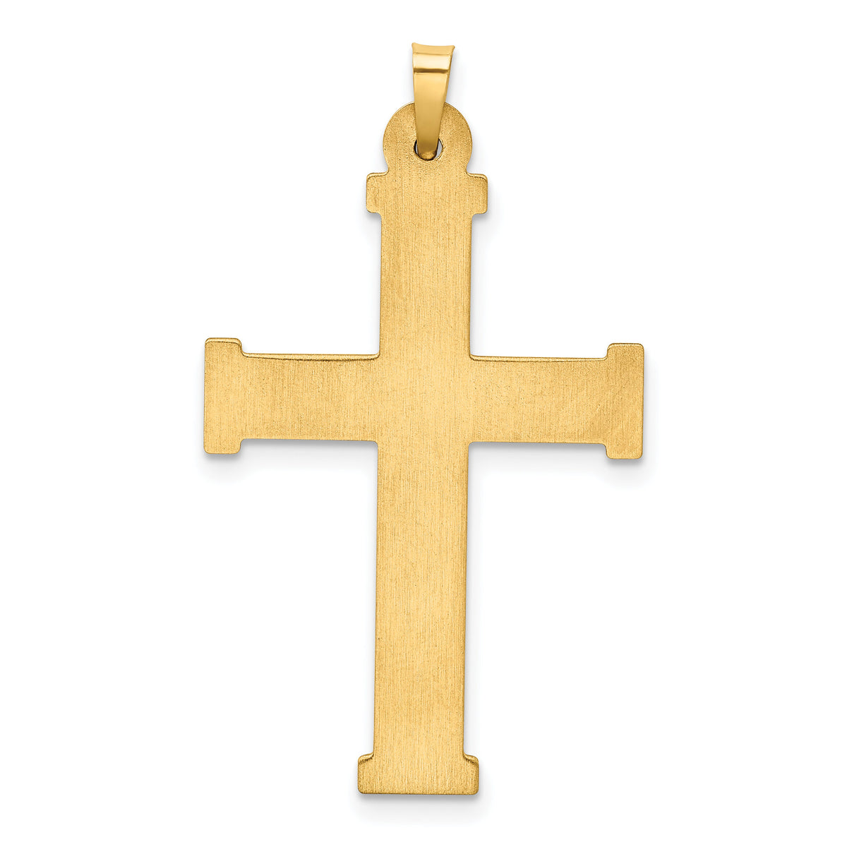 14k Hollow Latin Cross Pendant-XR277