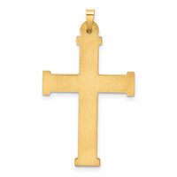 14k Hollow Latin Cross Pendant-XR277