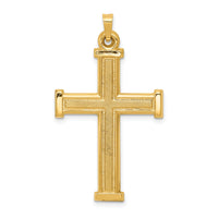 14k Hollow Latin Cross Pendant-XR277