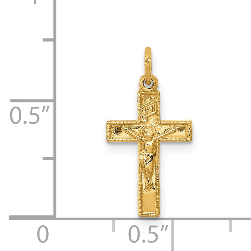 14k INRI Crucifix Charm-XR294