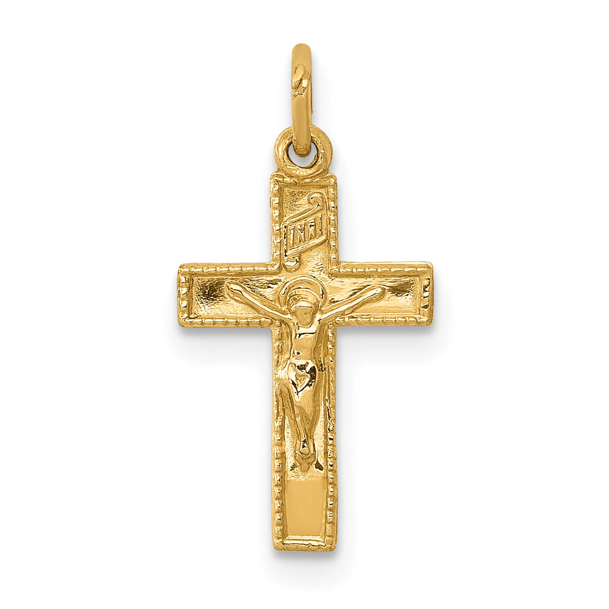 14k INRI Crucifix Charm-XR294