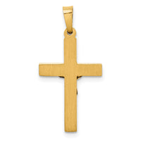 14k Two-tone INRI Crucifix Pendant-XR296