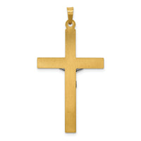 14k Two-tone INRI Hollow Crucifix Pendant-XR299