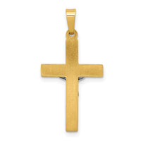 14k Two-tone INRI Hollow Crucifix Pendant-XR310