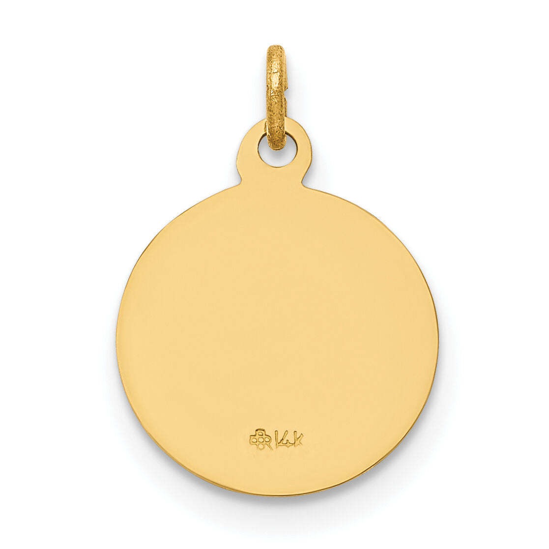 14k Guardian Angel Medal Charm-XR328