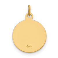 14k Guardian Angel Medal Charm-XR328