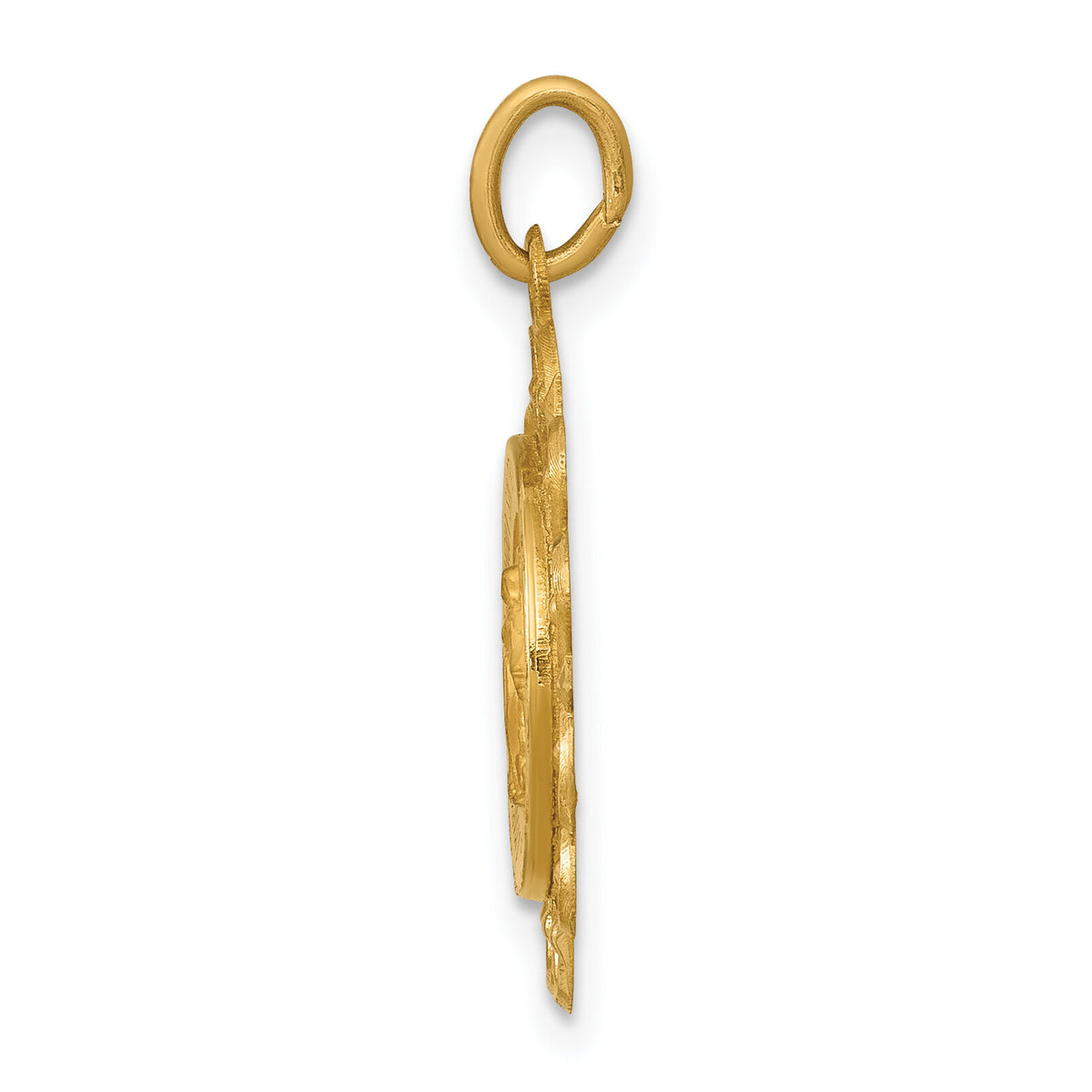14k Miraculous Medal Charm-XR330