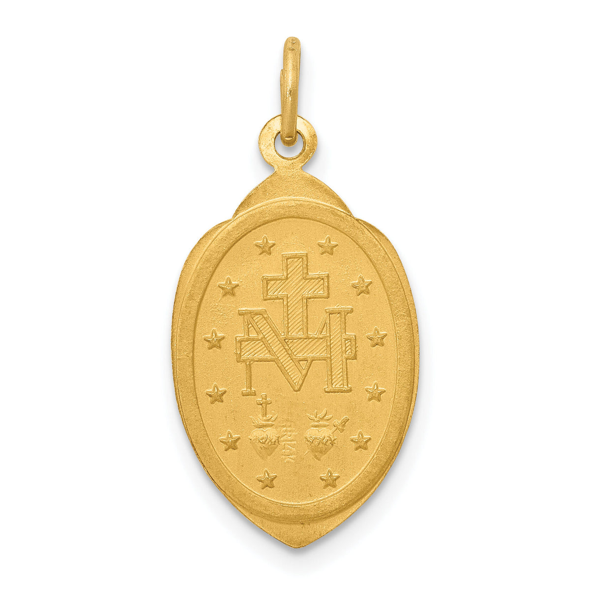 14k Miraculous Medal Charm-XR332
