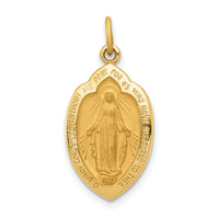 14k Miraculous Medal Charm-XR332