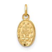 14k Miraculous Medal Charm-XR334