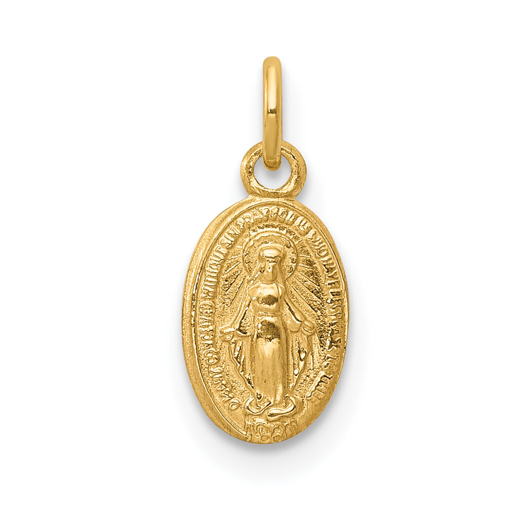 14k Miraculous Medal Charm-XR334