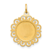 14k Our Lady of Perpetual Help Medal Charm-XR339