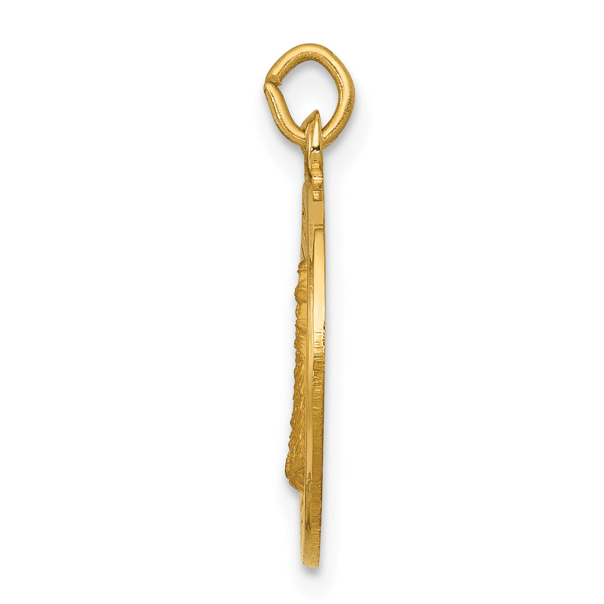 14k Our Lady of Loreto Medal Charm-XR343
