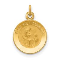 14k First Communion Medal Charm-XR359