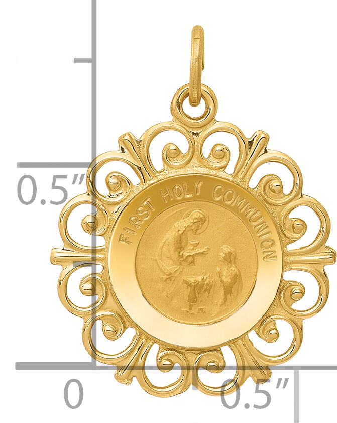 14k First Holy Communion Charm-XR369