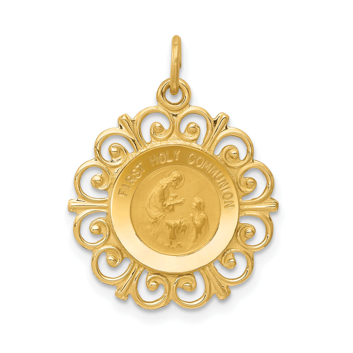 14k First Holy Communion Charm-XR369