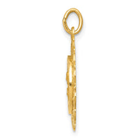 14k Sacred Heart of Jesus Medal Charm-XR370