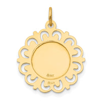 14k Sacred Heart of Jesus Medal Charm-XR370