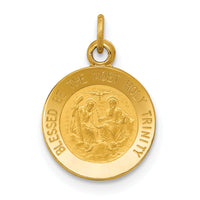 14k Holy Trinity Medal Charm-XR371