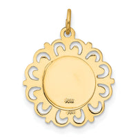14k Saint Christopher Medal Charm-XR381