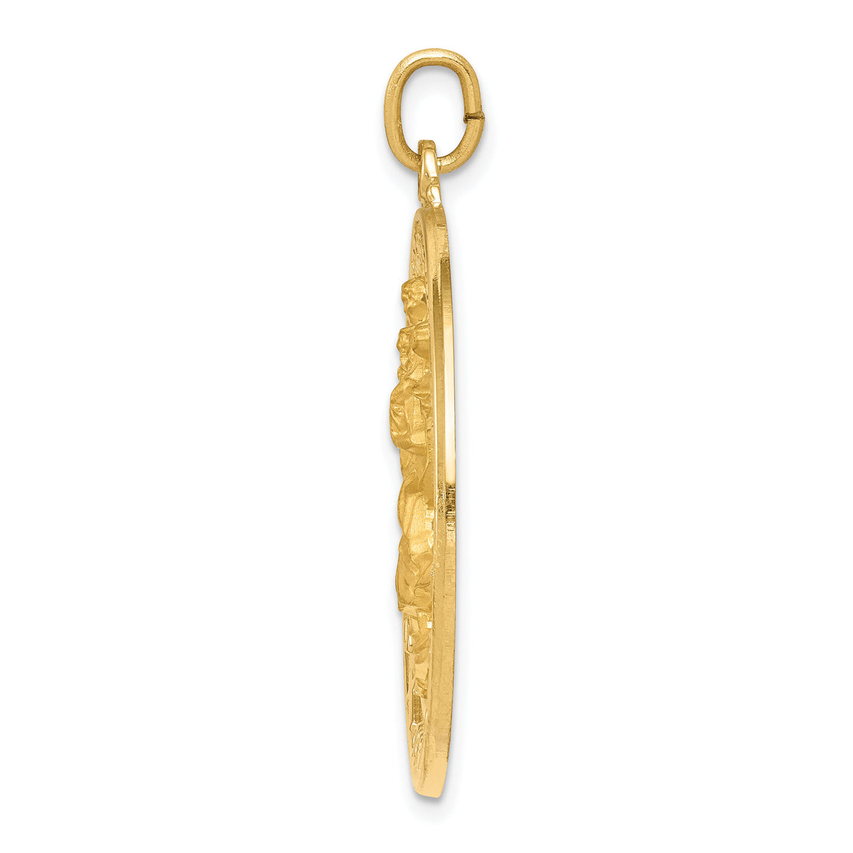 14k Saint Christopher Medal Pendant-XR382