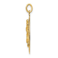 14k Saint Christopher Medal Pendant-XR383