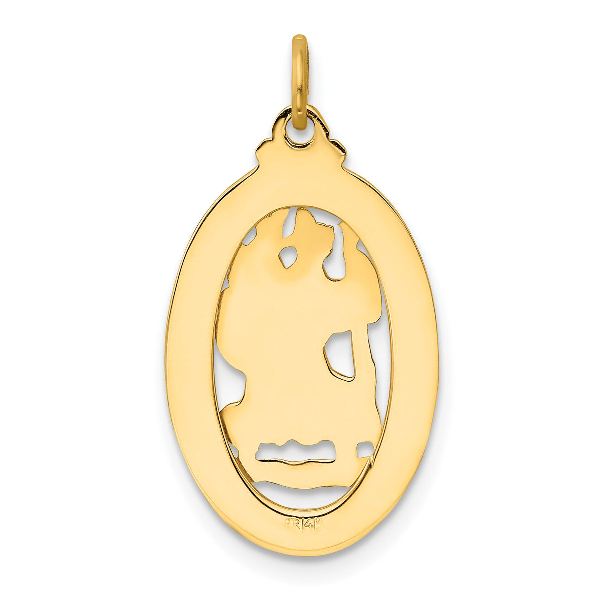 14k Saint Christopher Medal Pendant-XR383