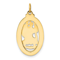 14k Saint Christopher Medal Pendant-XR383
