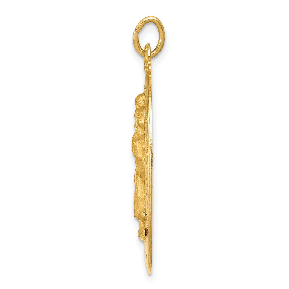 14k Saint Christopher Medal Pendant-XR384