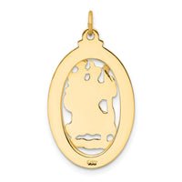 14k Saint Christopher Medal Pendant-XR384